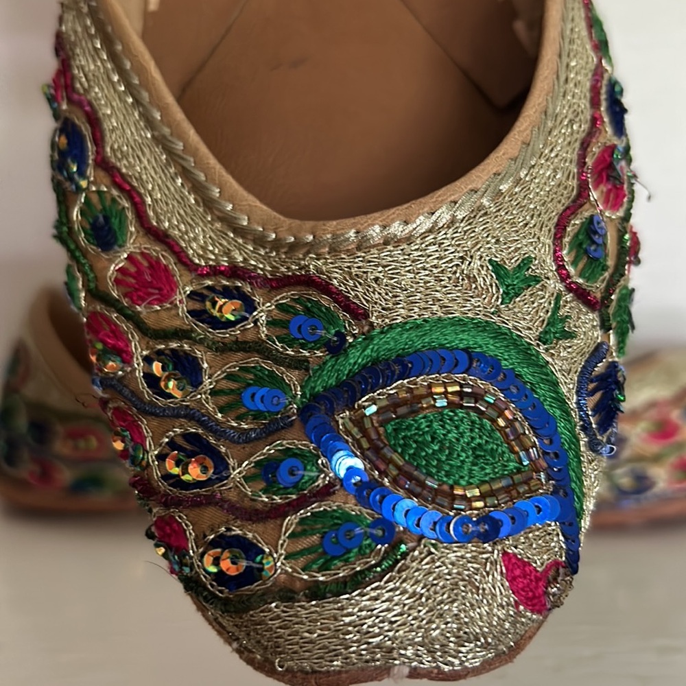Handmade Zebidah flats